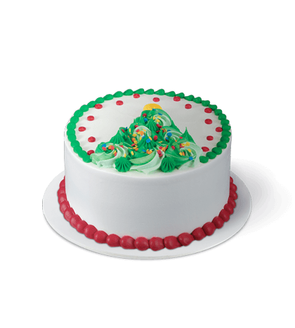 Rosette Christmas Tree Cake