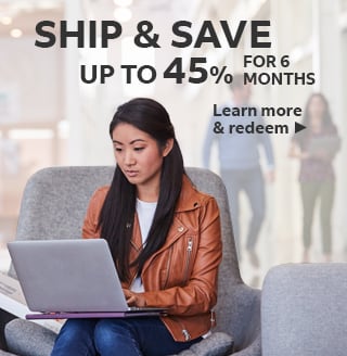 Ship & save up to 45%