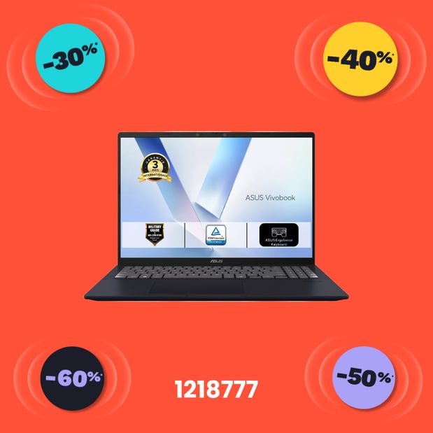 Ordinateur portable ASUS Pack Vivobook S1607QAMB107W Copilot+