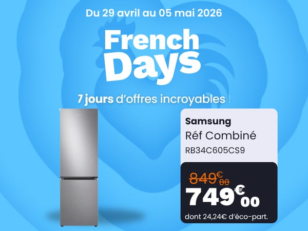 Réfrigérateur combiné SAMSUNG RB34C605CS9