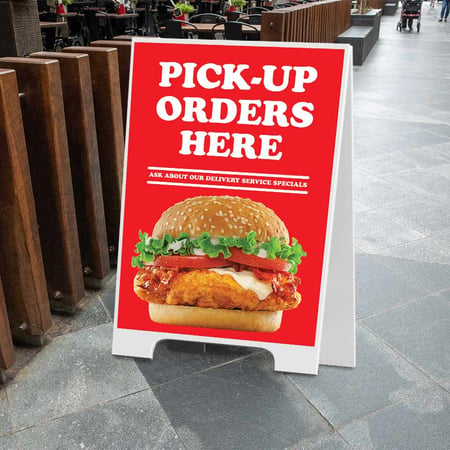 Print retail sidewalk signs