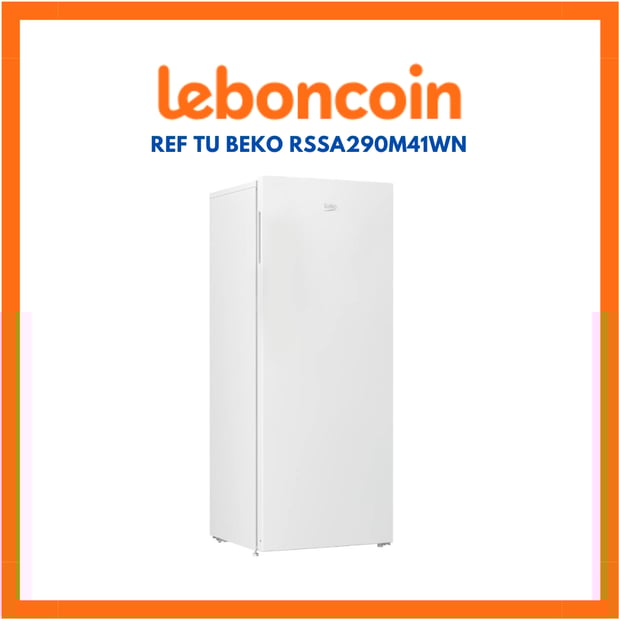 Réfrigérateur 1 porte BEKO RSSA290M41WN, 286 L, Garantie 2 ans chez Boulanger Bordeaux Mérignac.
