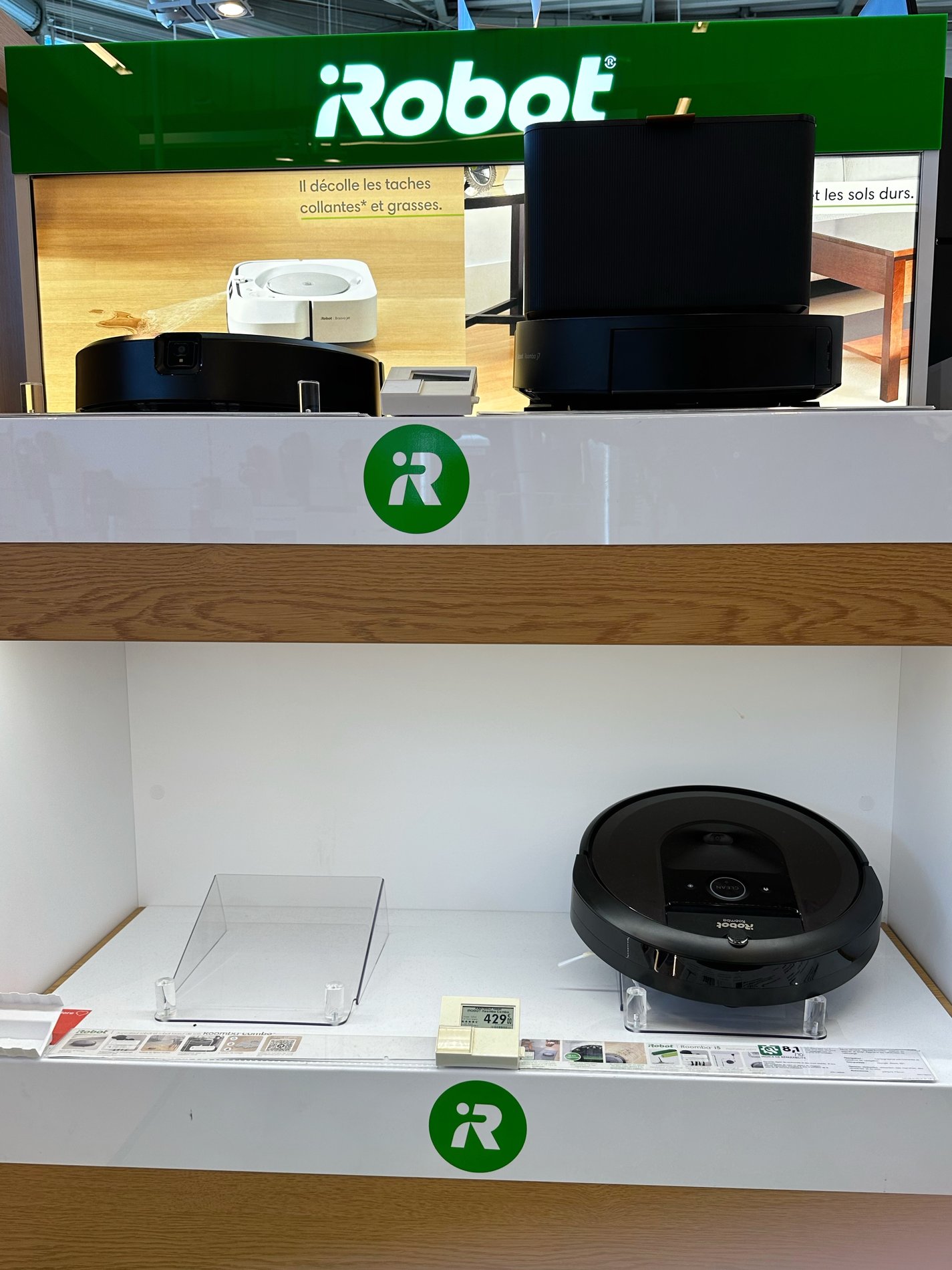 Aspirateur laveur braava roomba iRobot - électroménager Boulanger Compiègne
