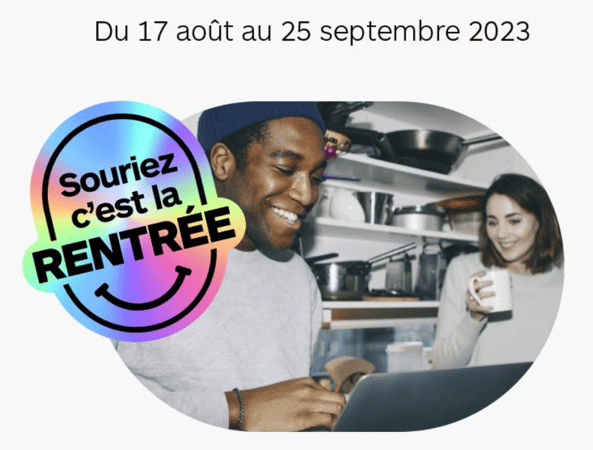 Venez découvrir nos offres de la rentrée du 17 Août 2023 au 25 Septembre 2023 dans votre magasin Boulanger de Lognes!