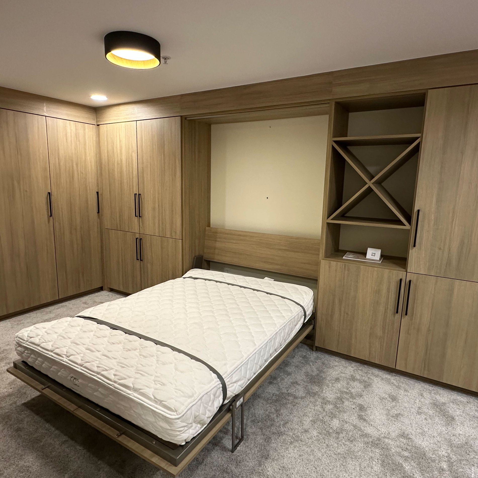 Custom Wall-Bed with Shelves