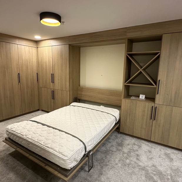 Custom Wall-Bed with Shelves