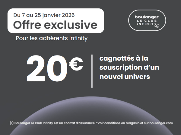 Offre de cagnottages infinity.