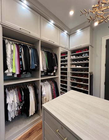 Light natural wood walk in Morning Light finish