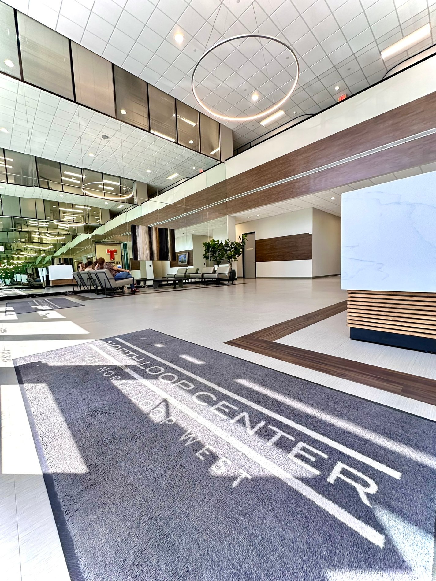 . Lobby area of Telemundo where Allstate Agency is located
