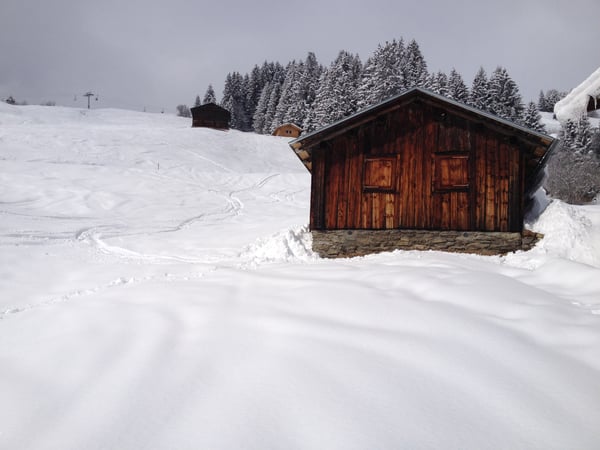 Berghütte Vorher