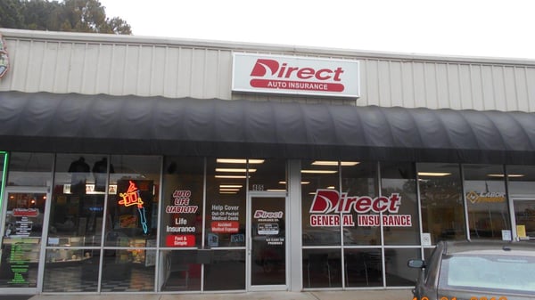 Direct Auto Insurance storefront located at  405 Oak Street, Conway
