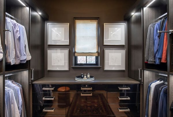 "His" walk-in closet