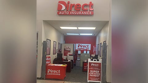 Direct Auto Insurance storefront located at  4800 B Highway 365, Port Arthur