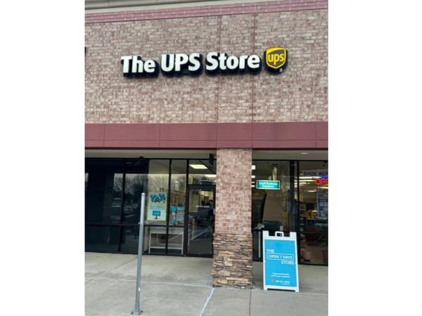 Facade of The UPS Store Frisco Village Shopping Center