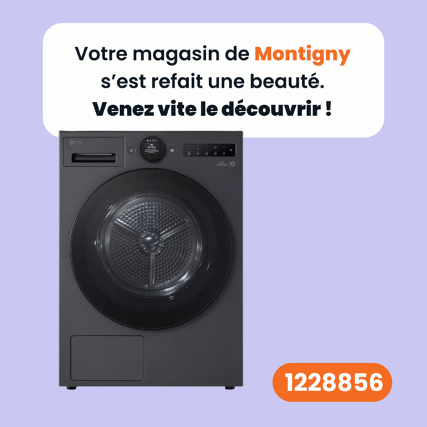 Sèche linge pompe à chaleur LG RH9X76BM