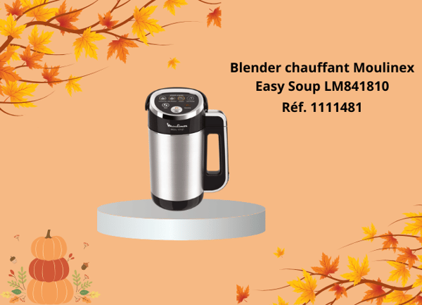 Moulinex - Blender chauffant MOULINEX LM841810 Easy Soup - Blender - Rue du  Commerce