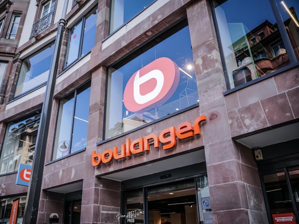 Entrée magasin Boulanger Strasbourg Kléber, magasin electromenager et multimedia