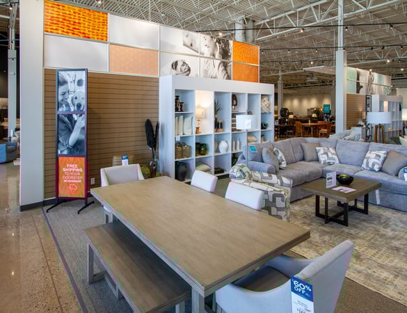 Bloomington Slumberland Furniture dining set with bench