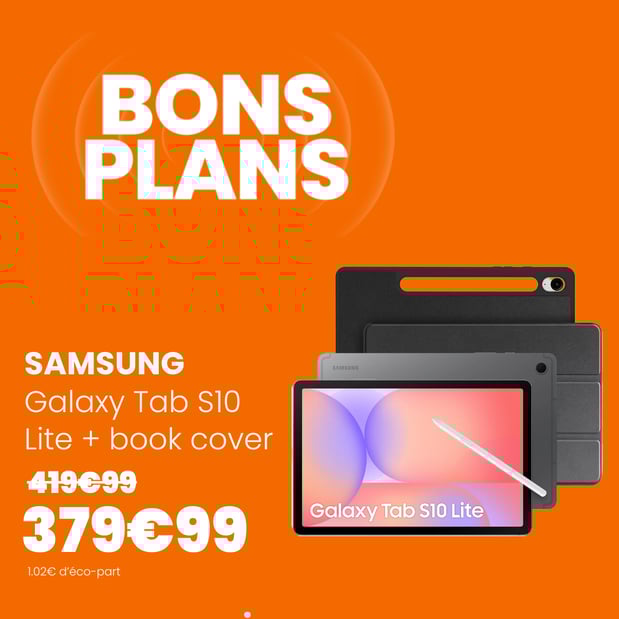Tablette Android SAMSUNG Pack Galaxy Tab S10 Lite 10.9 avec Galaxy IA + BookCover