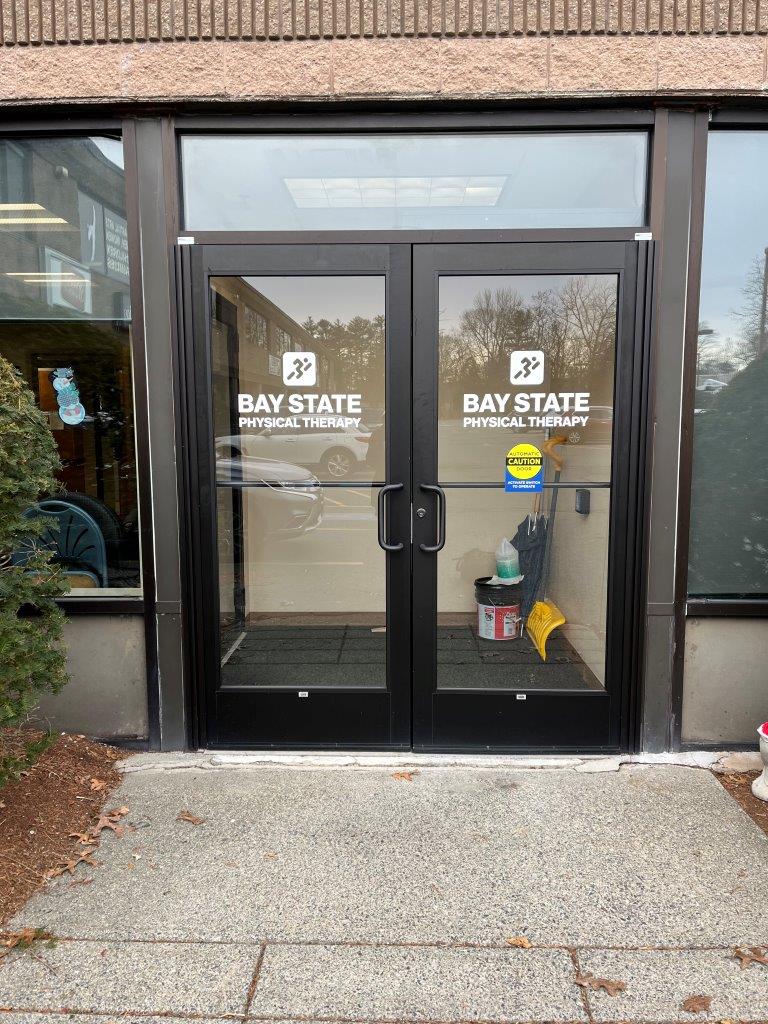 Bay State Physical Therapy - Tewksbury 885 Main Street front doors.