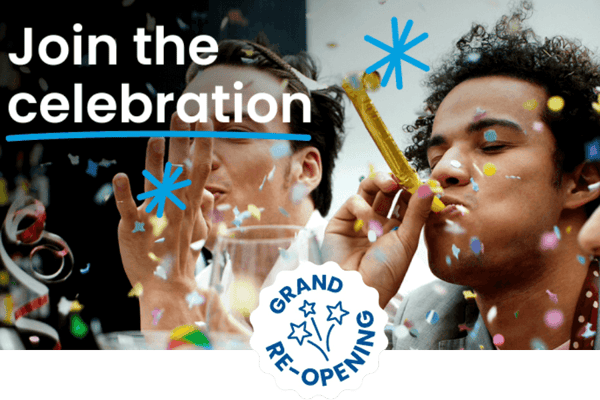 join the celebration grand reopening