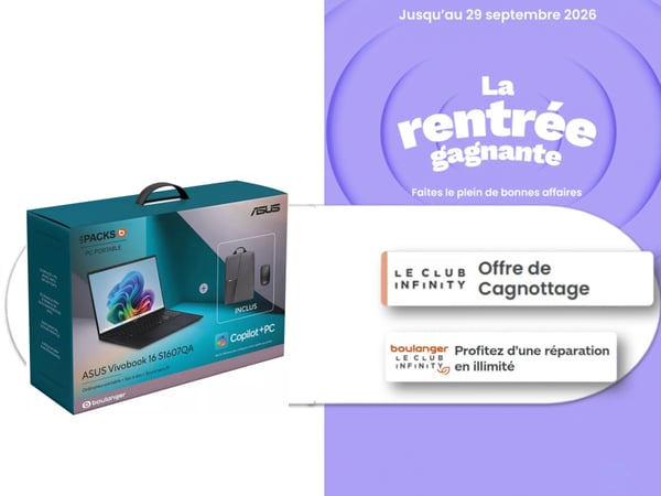 💻 Pack ASUS Vivobook 16 Copilot+ PC + Sac à dos + Souris ⚡