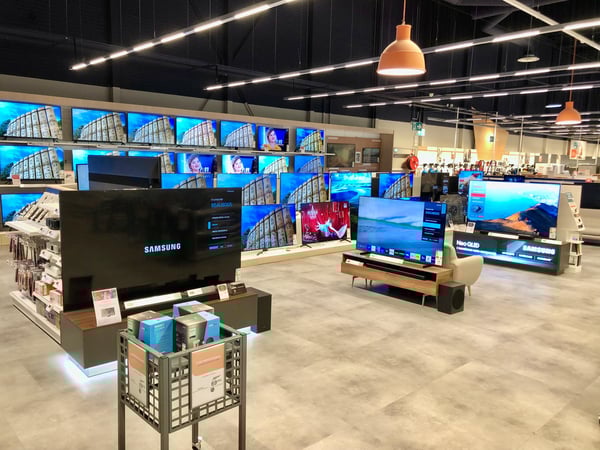 Télés LED, QLED,  Samsung, LG,  et bien d'autres  à Boulanger Roncq-Tourcoing.