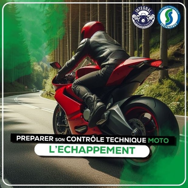 Préparer son contrôle technique moto - L'échappement