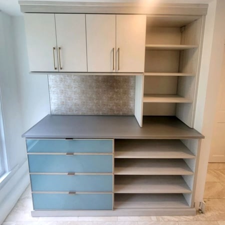 Cabinets for laundry room closet with shelves California Closets New Orleans & Gulf Coast