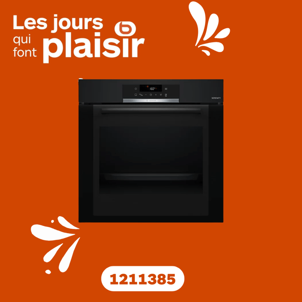 Four encastrable BOSCH HBA372BB3F Serenity en promotion dans votre magasin Boulanger Lille Esquermoise