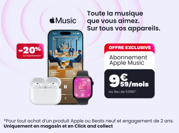 🎵 OFFRE EXCLUSIVE | Apple Music à -20 % dans votre magasin Boulanger ! 🎧