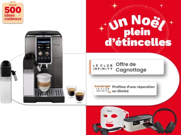 Machine à café avec broyeur Delonghi en promotion  chez Boulanger Toulouse Colomiers – broyeur à café automatique, machine expresso, cafetière filtre ou à dosettes, marques Philips, Krups, Jura, Siemens et Delonghi.
Broyeur à café disponible chez Boulanger Toulouse Colomiers – Machine à café expresso avec broyeur intégré, café fraîchement moulu, modèles aussi disponibles chez Delonghi, Philips, Krups, Jura et Melitta.