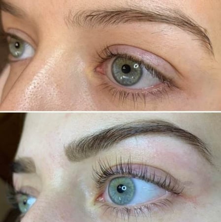 Augenbrauen zupfen-färben/ Wimpernlifting mit färben