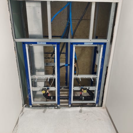 Installation de chassi Geberit pour WC
