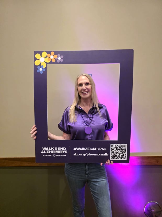 supporting a Phoenix Alzheimer charity event