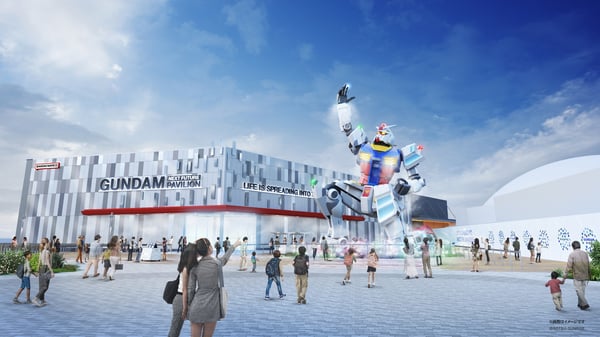 ガンダムパビリオン　外観　昼