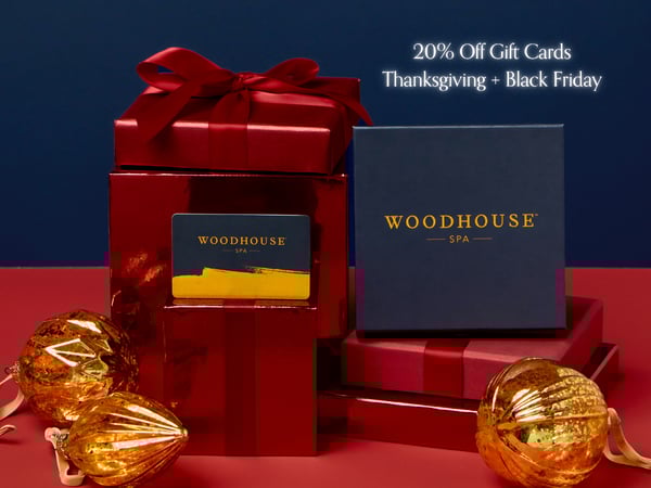 Woodhouse Spa Fort Collins, Thanksgiving Gift Card Special, Black Friday Gift Card Special 20% off