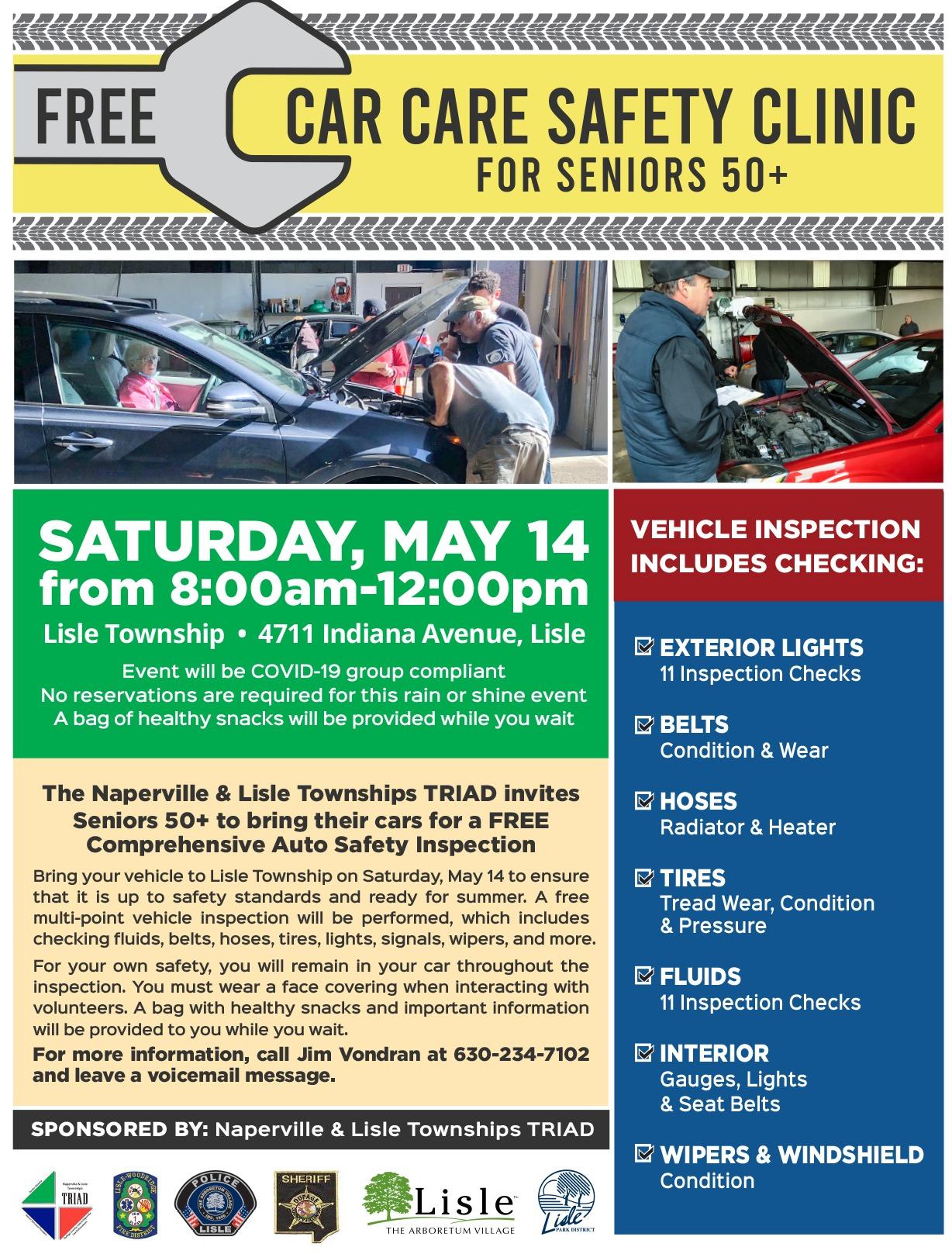 Naperville Lisle TRIAD Car Care Safety Clinic 50+
