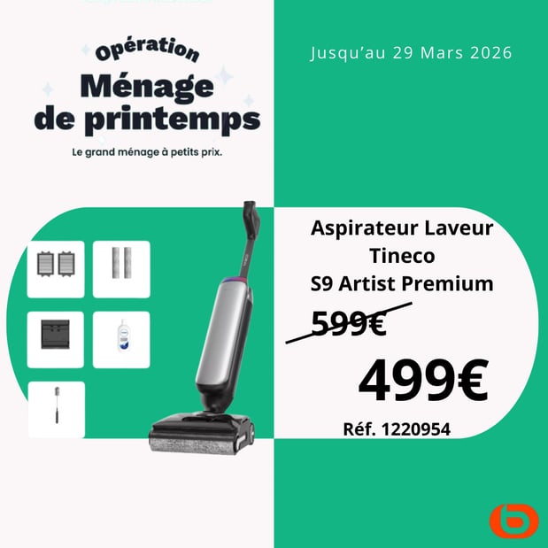 Aspirateur laveur TINECO Floor One S9 Artist Premium