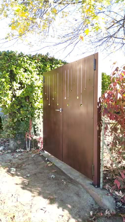 cancello corten