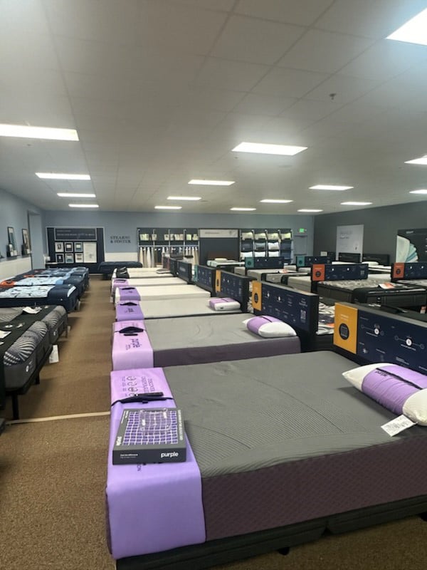 Grand Rapids Slumberland Furniture mattress section
