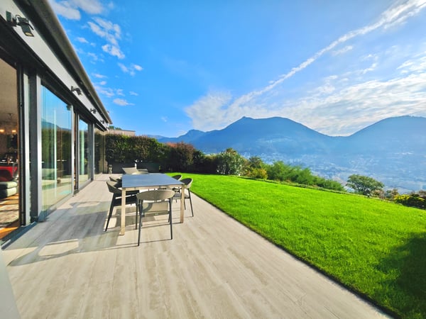 Lugano: Appartamento con terrazzo e giardino vista lago, 4.5 locali