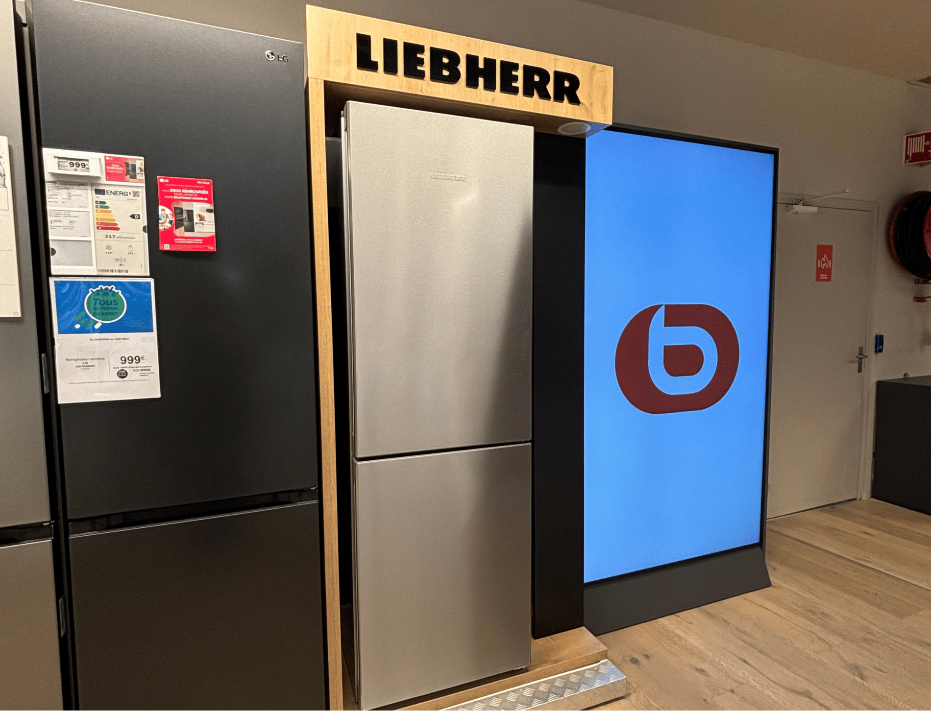 Espace froid Liebherr chez Boulanger Lille
