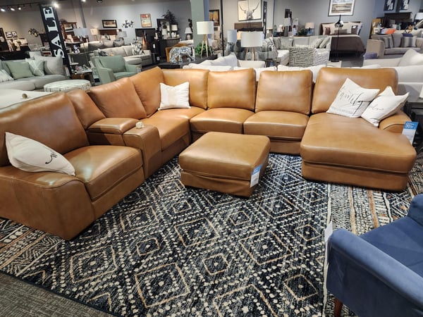 Slumberland Furniture Store in Madison,  WI - Leather sectional