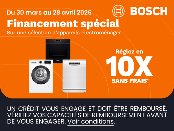 💡 Facilitez vos achats électroménagers avec Bosch chez Boulanger Lens !