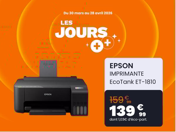 Imprimante jet d'encre EPSON EcoTank ET-1810