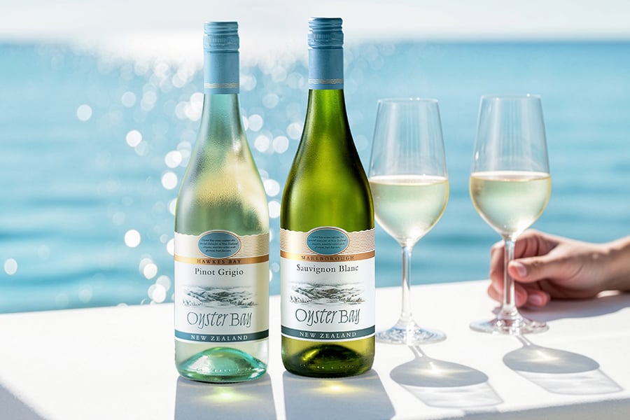 oyster bay pinot grigio and sauvignon blanc