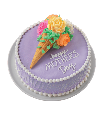 Floral Cone Bouquet Cake