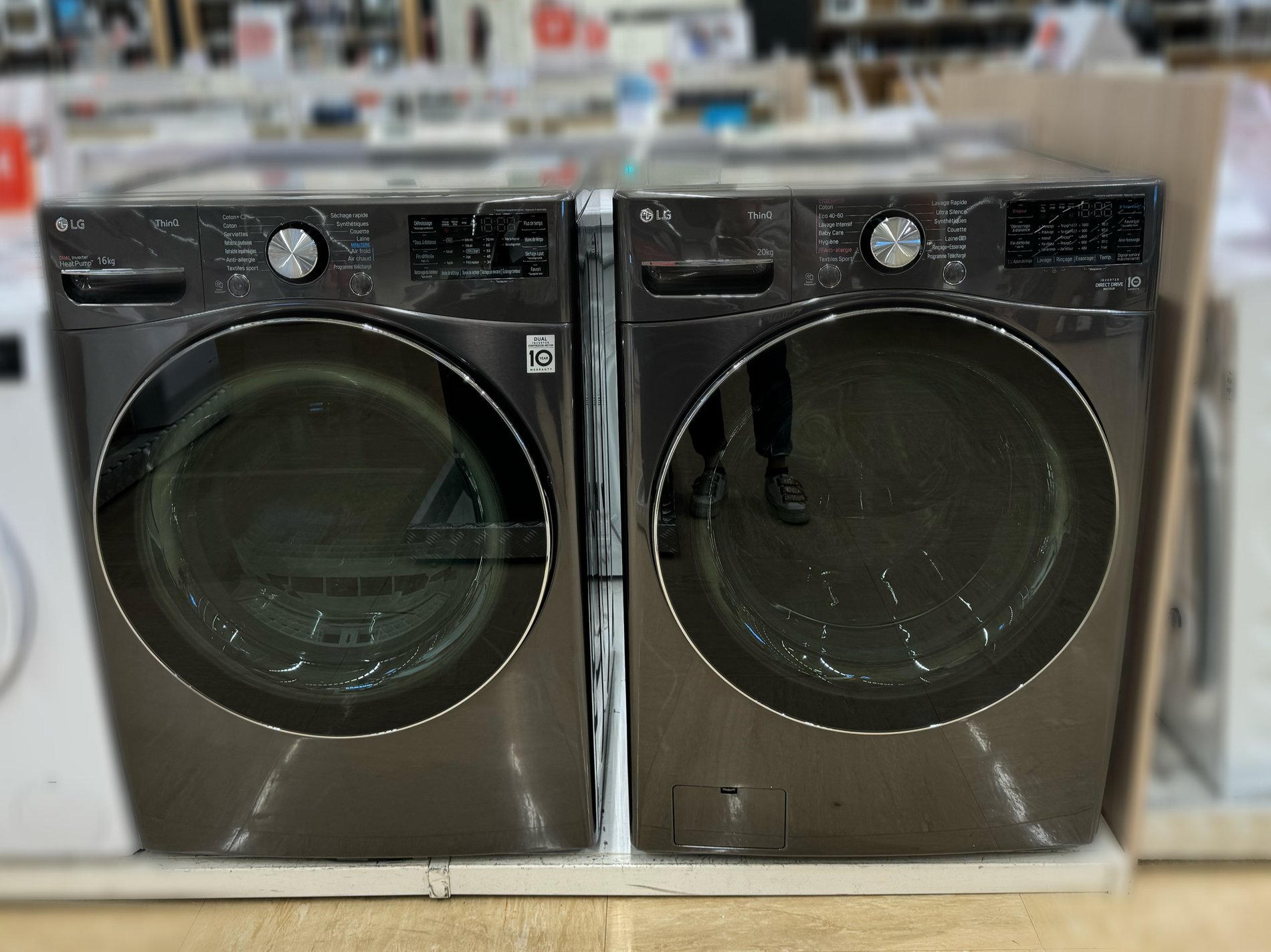 machine à laver et sèche linge LG dans votre magasin boulanger st quentin fayet