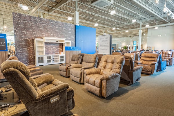 Slumberland Furniture Store Reclining Chairs in Ramsey, MN